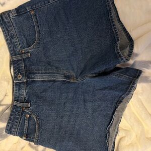 Abercrombie & Fitch High Blue Denim Shorts